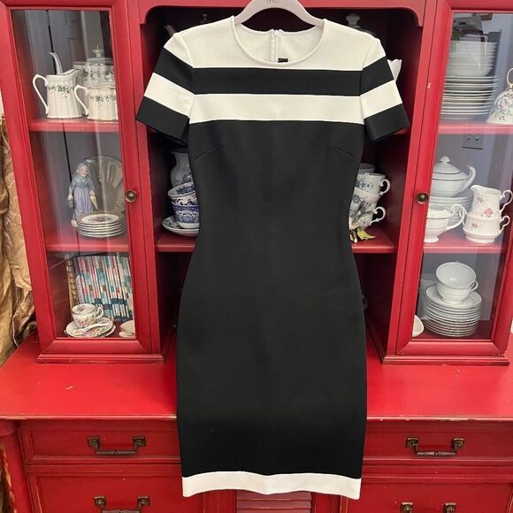 Vintage St John Body Contour Dress Size 4 - Picture 1 of 8